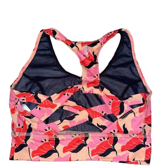Free people floral sports bra NWOT bright floral SZ XS - Picture 2 of 3